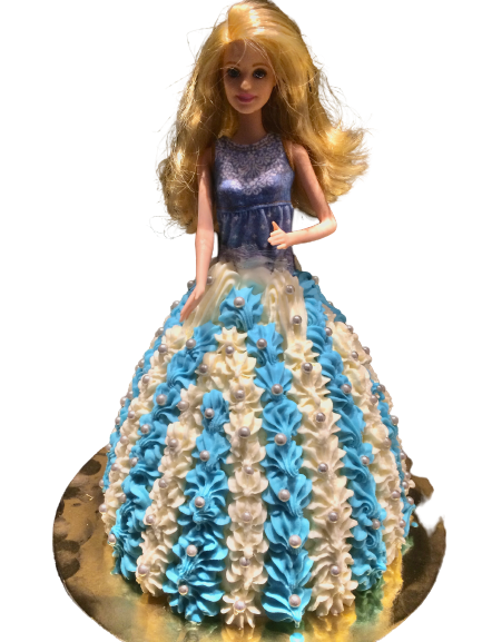 Barbiepop IJstaart Blauw v.a. 10p.