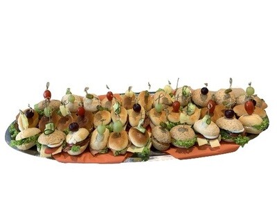 Klassiek & Luxe Gemengd Belegde Mini Broodjes