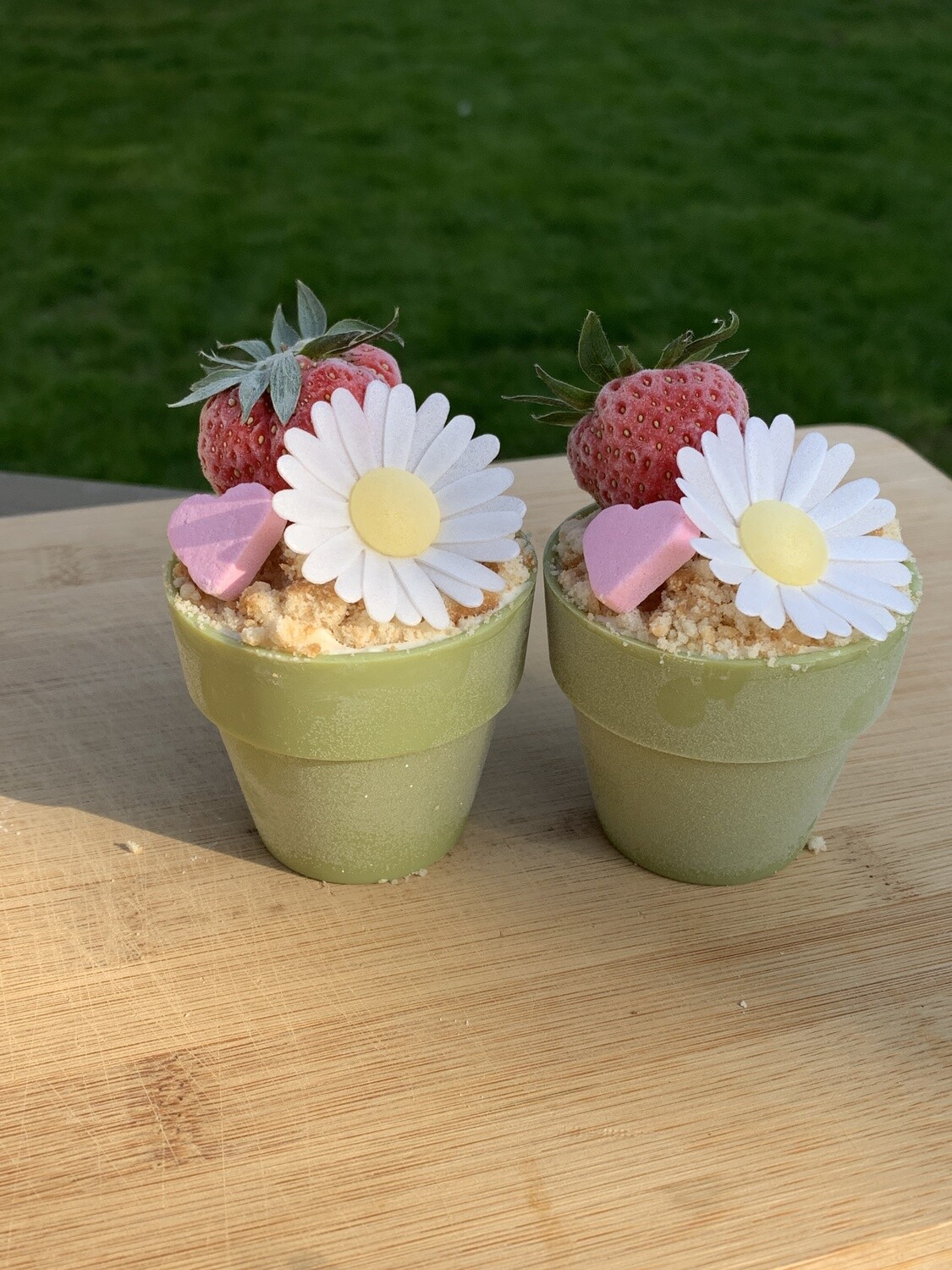 CHOCOLADE BLOEMPOTJE GROEN CHOCOLADE BLOEMPOTJE GROEN