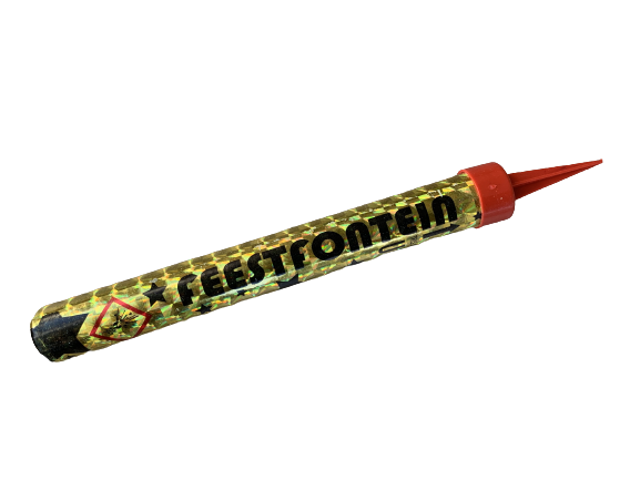 Vuurwerk Feestfontein Goud met voetje