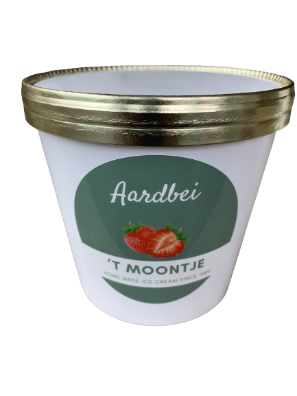Aardbeienroomijs