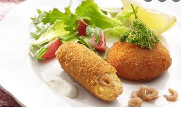 Duo van kaas- en garnaalkroketjes