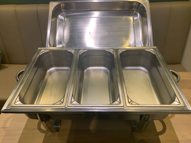 Chafing Dish - 3x Gastronormbak +-3,8L Chafing Dish - 3x Gastronormbak +-3,8L