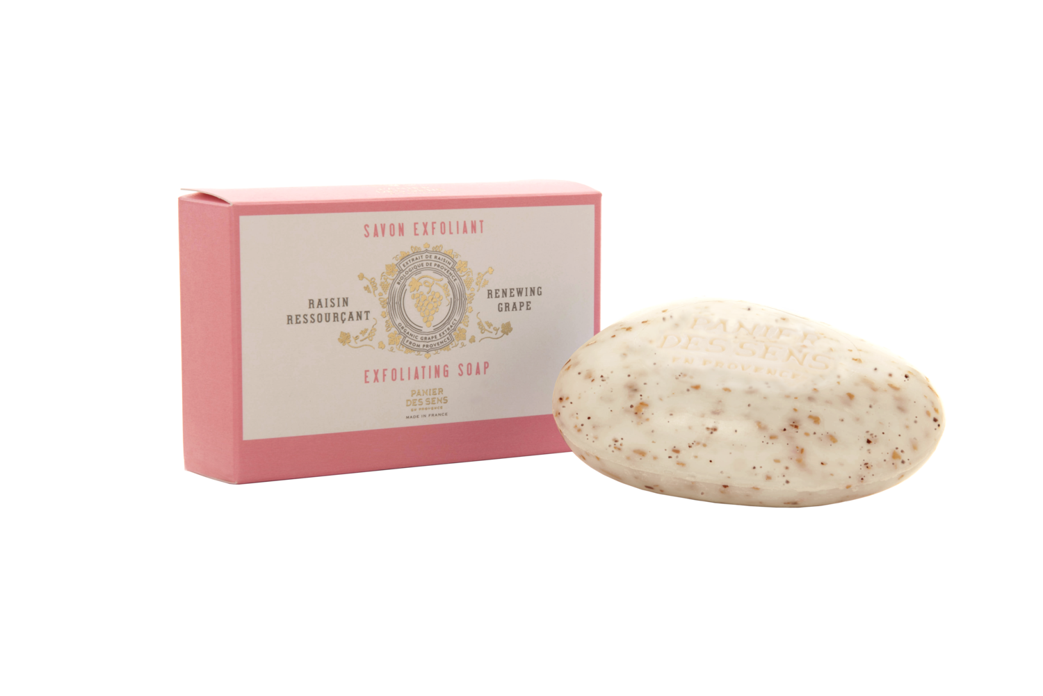 Exfoliërende zeep 150 gr Vernieuwende witte druif Exfoliërende zeep 150 gr Vernieuwende witte druif