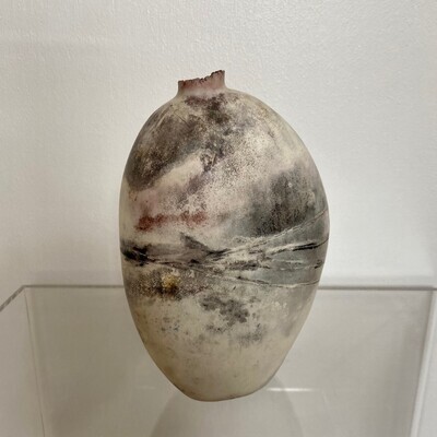 Pit Fired Stone Vase