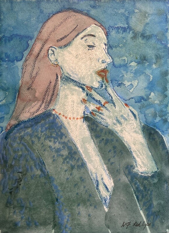 Red Lips (Blue)