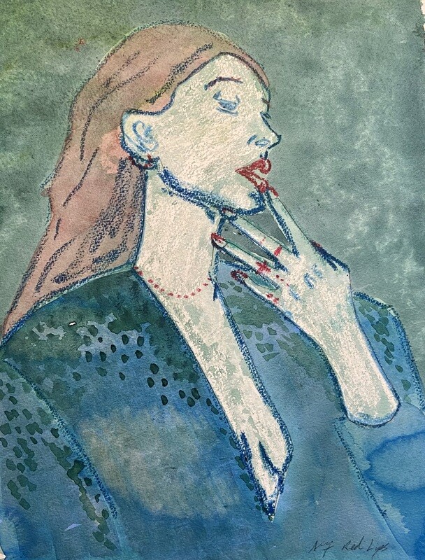 Red Lips (Green)