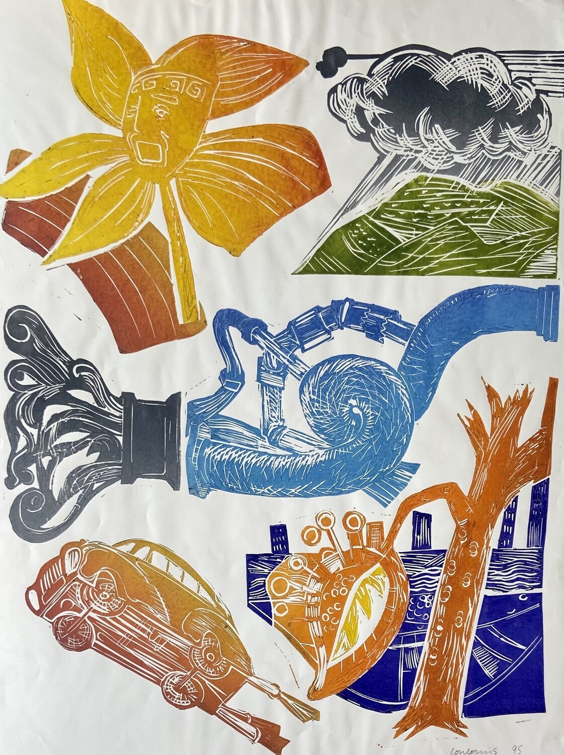 Ecology Triptych III (framed)