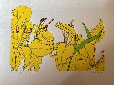 Bright Yellow Lillies