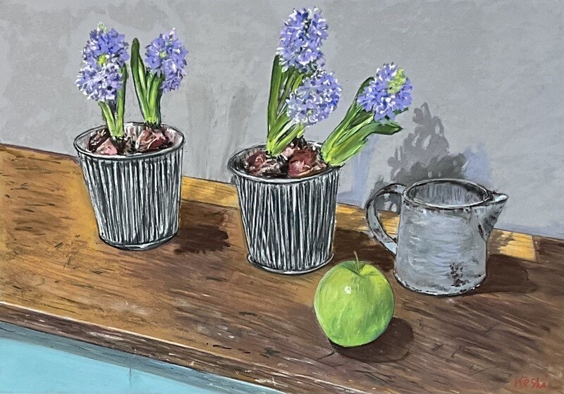 Hyacinths, and Green Apple