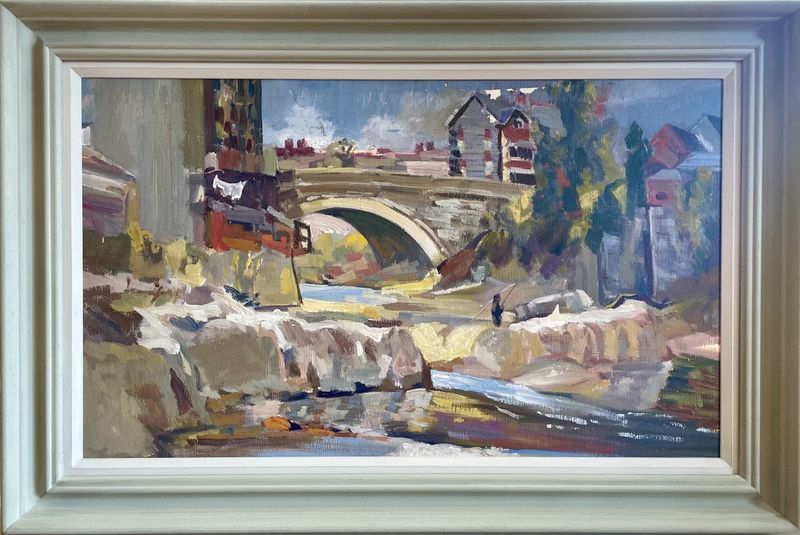 Fisherman by Bridge