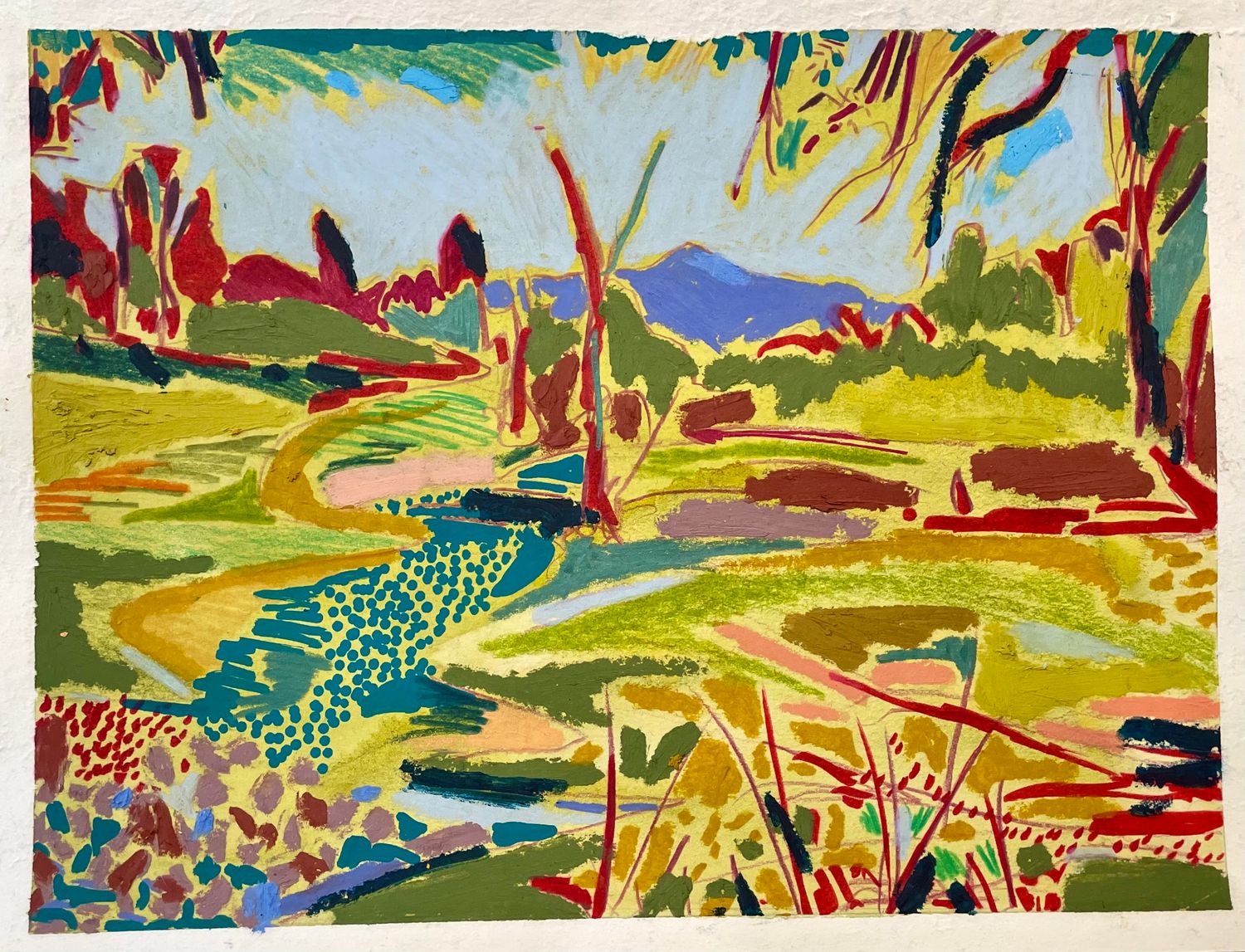 Blue Mount Kenya Study (mounted)