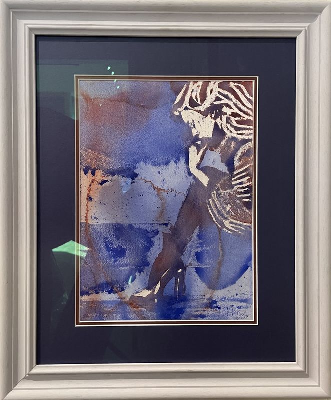 Shoe Blue (framed)
