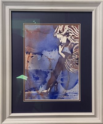 Shoe Blue (framed)