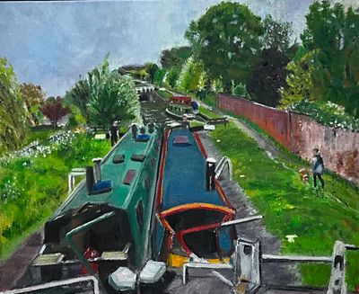 Barging Along, Lock 29 at Caen Hillocks