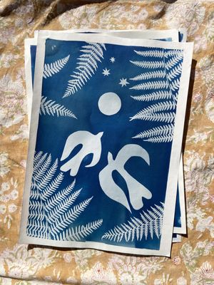 Sun Printing inspired by Matisse and nature