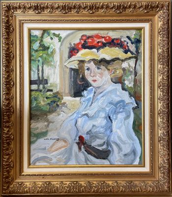Jeune Fille au Chapeau Cerises