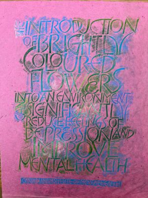 The Introduction of Flowers (pink)