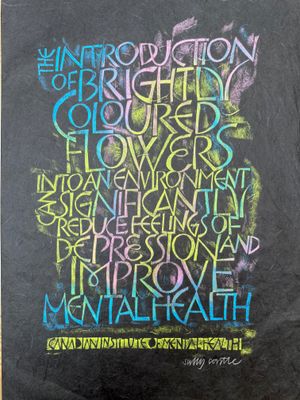 The Introduction of Flowers (black)