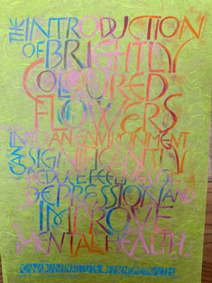 The Introduction of Flowers (lime)