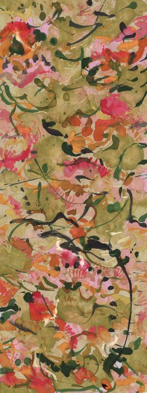 No 4 Wall Hanging - Pinks and Greens
