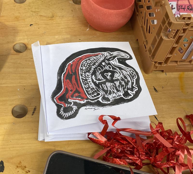 Inky Holidays: Lino Print Christmas Cards with Imogen Moon