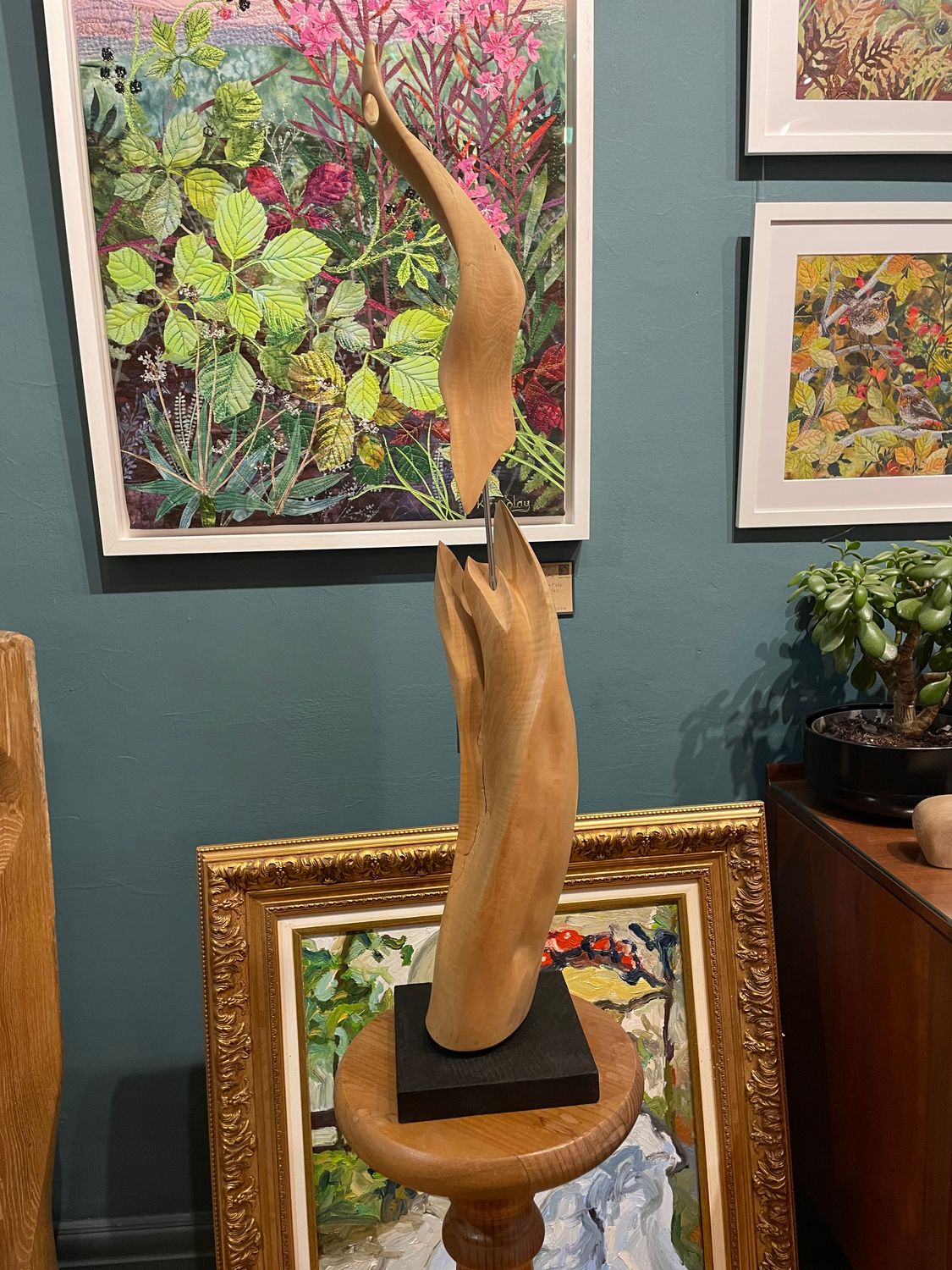 Ripple Boxwood on Burnt Oak