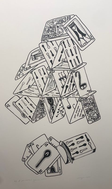 A precarious game, mono A precarious game, mono