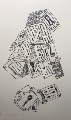 A precarious game, mono A precarious game, mono