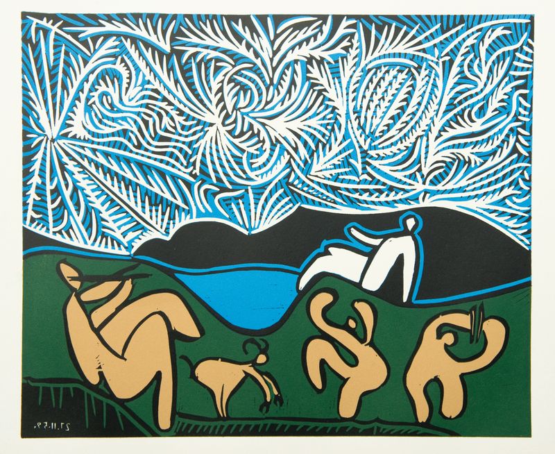 Bacchanal with Goat (framed)