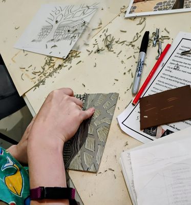 Printmaking Landscapes In Lino