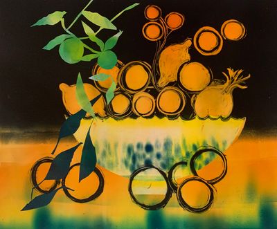 Seville Oranges, Chinese Bowl Seville Oranges, Chinese Bowl