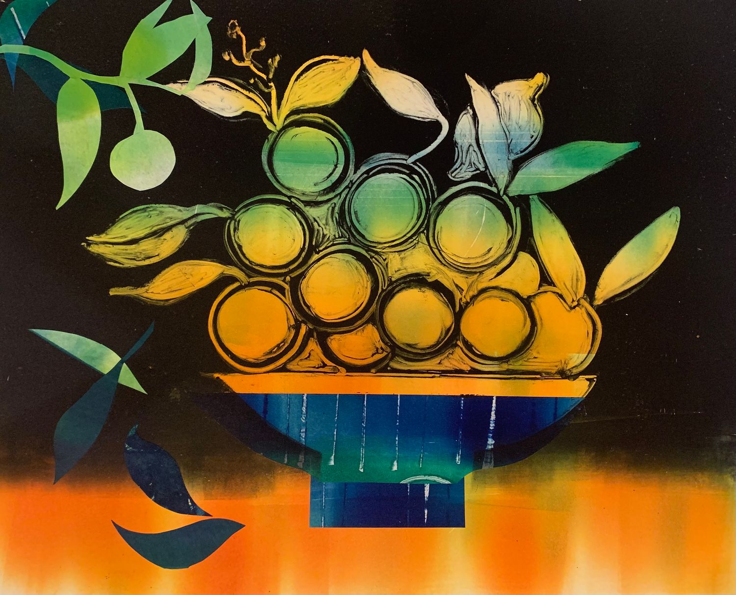 Blue Bowl, Seville Oranges