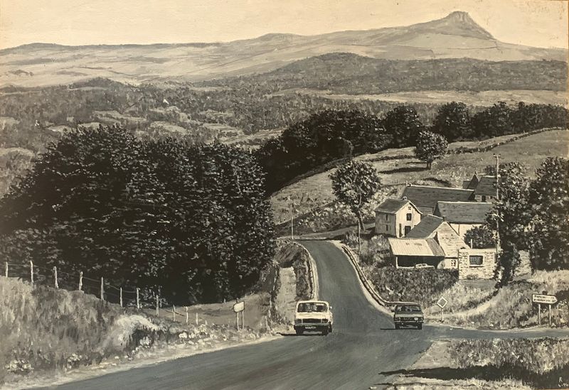 Road With Mountain View