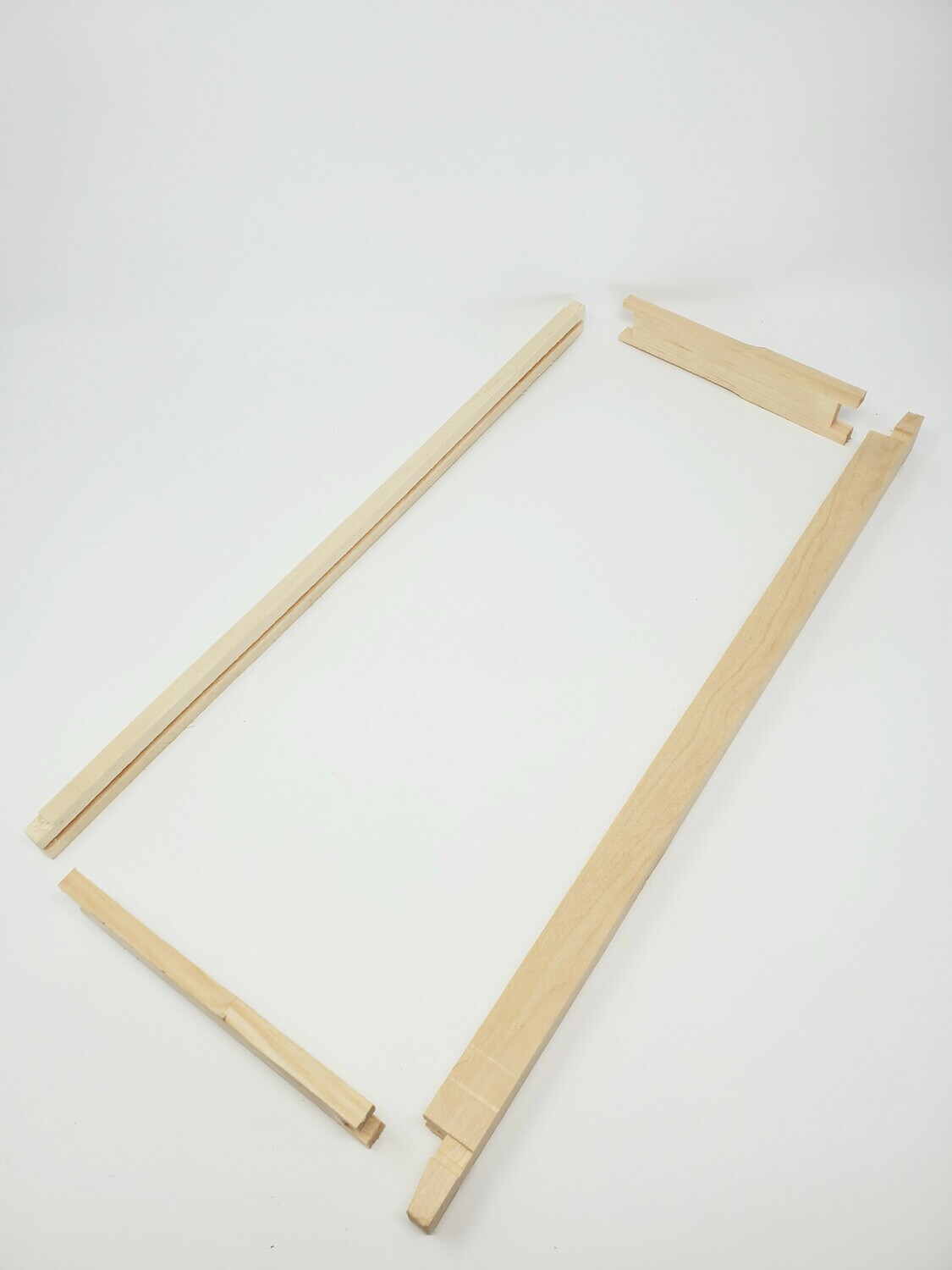 Standard wooden frames for plastic sheets