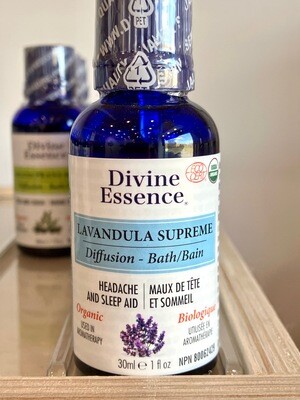Lavandula supreme diffusion organic essential oil 30 ml