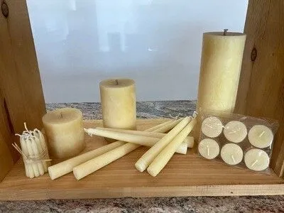 Beeswax candles Pillar 3&#39;&#39; x 3&#39;&#39;