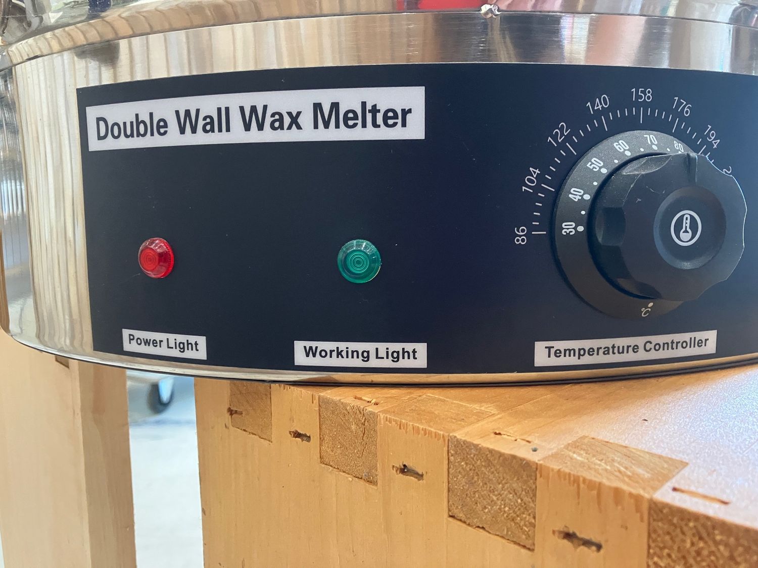 Honey filling/wax melter tank heated/water jacketed