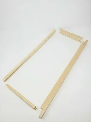 Standard wooden frames for plastic sheets
