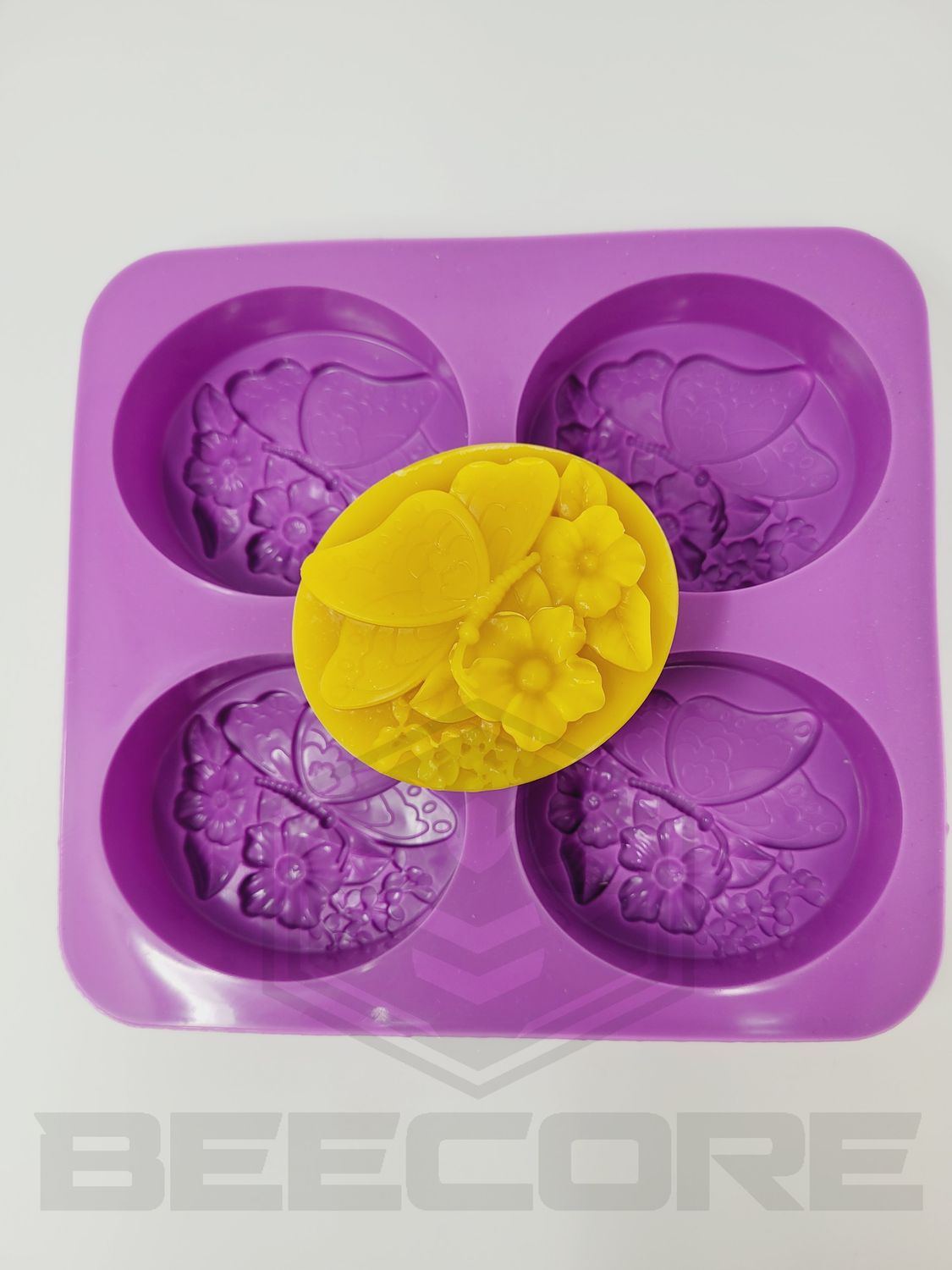 Silicon Mould Soap - Butterfly Flowers 4 pack
