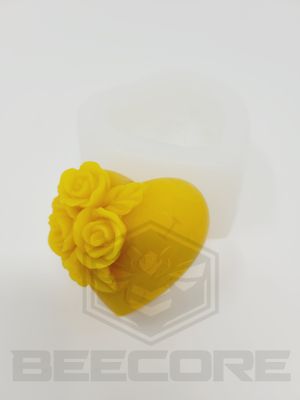 Silicon Mould Soap - Heart & Flowers Silicon Mould Soap - Heart & Flowers