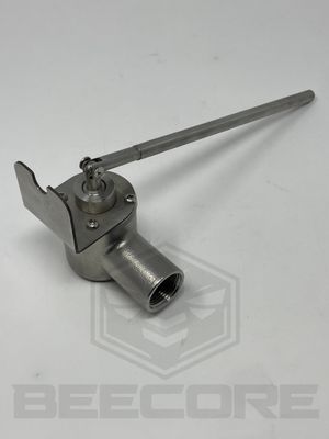 Stainless steel no-drip valve