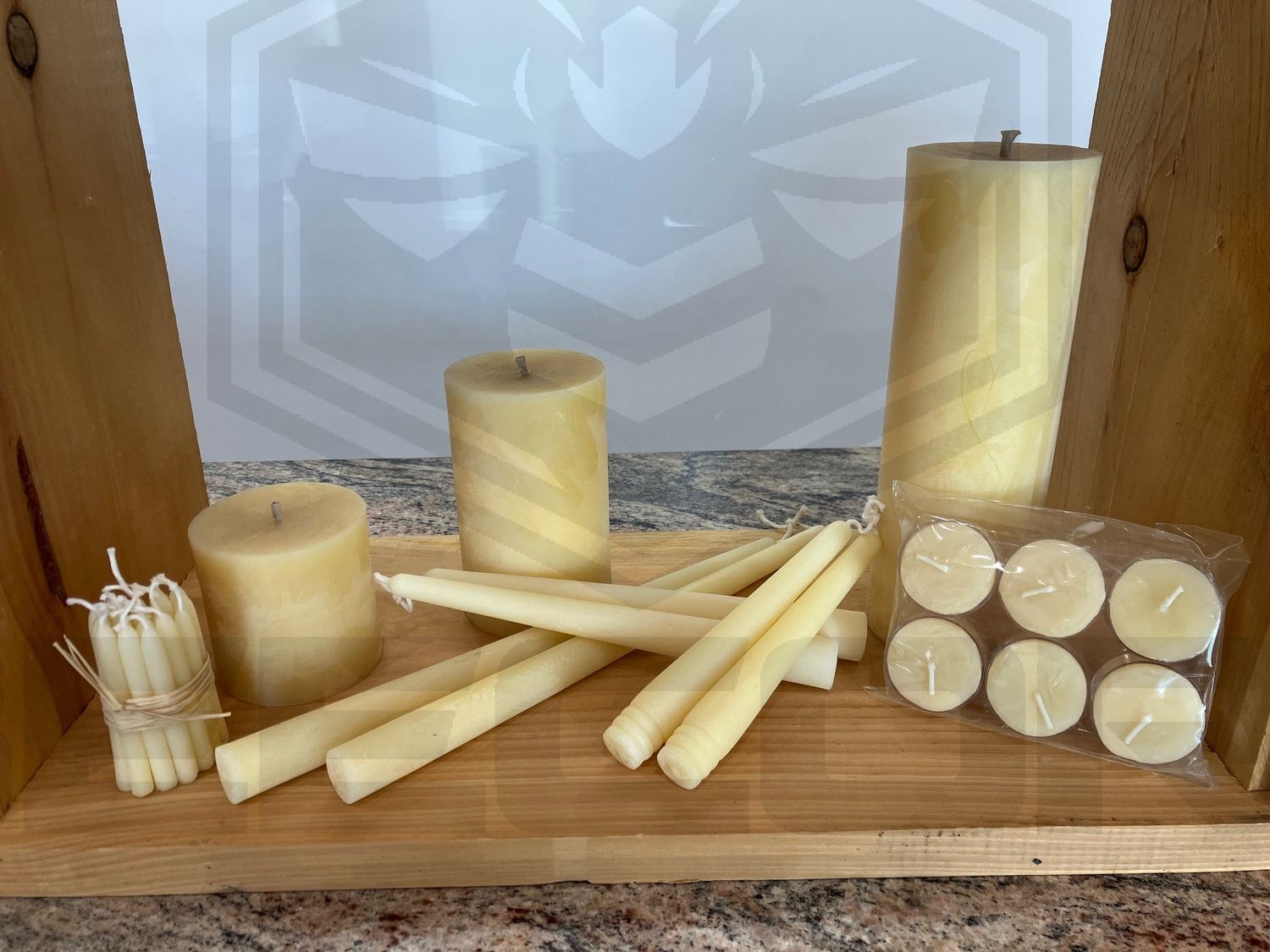 Beeswax candles Pillar 5'' x 3''