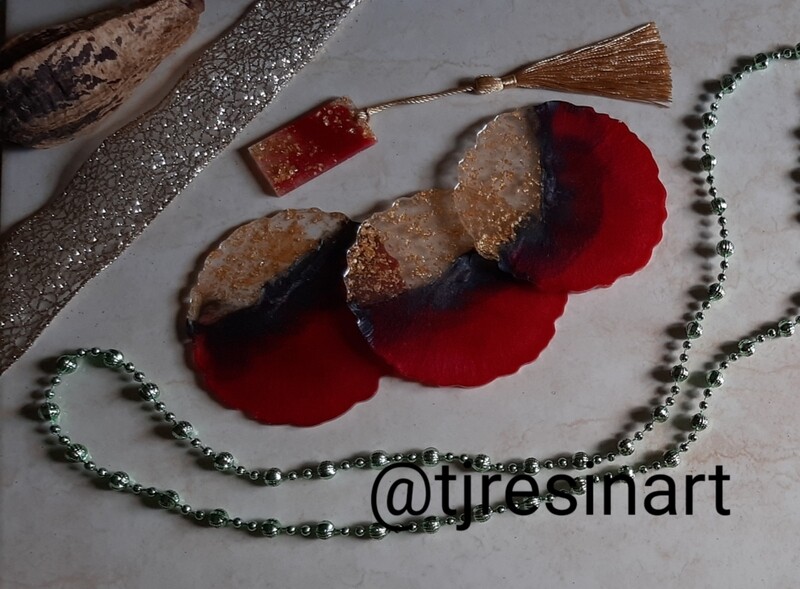 Agate Resin Coaster set