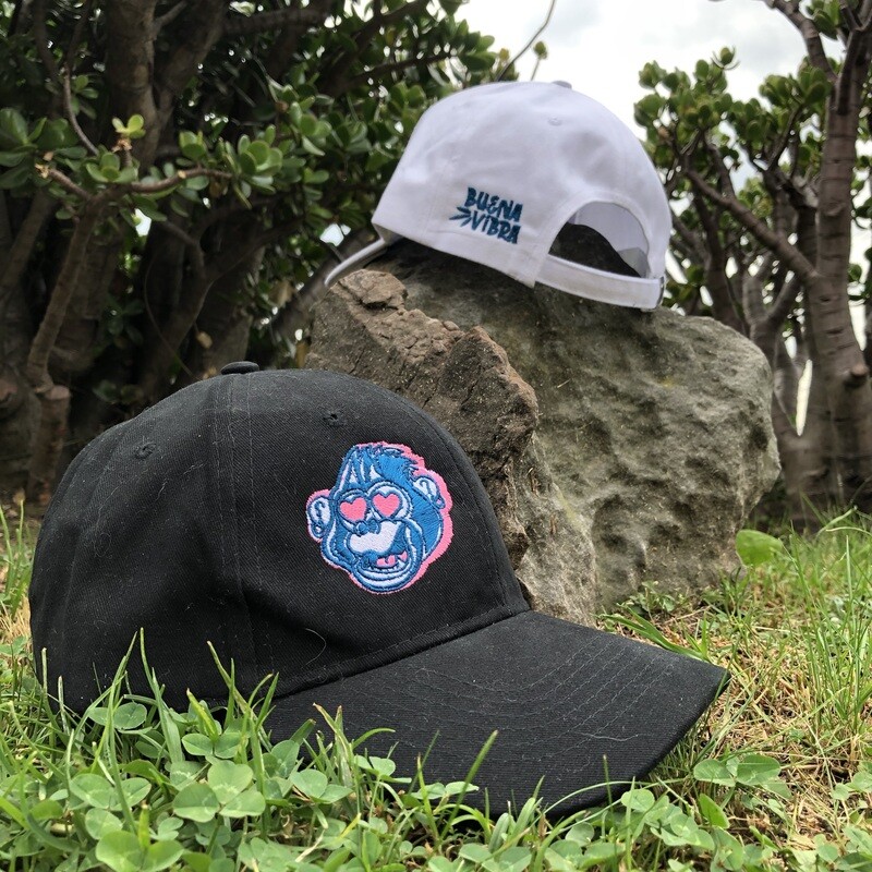 Gorra Love monkey Blanca y Negra