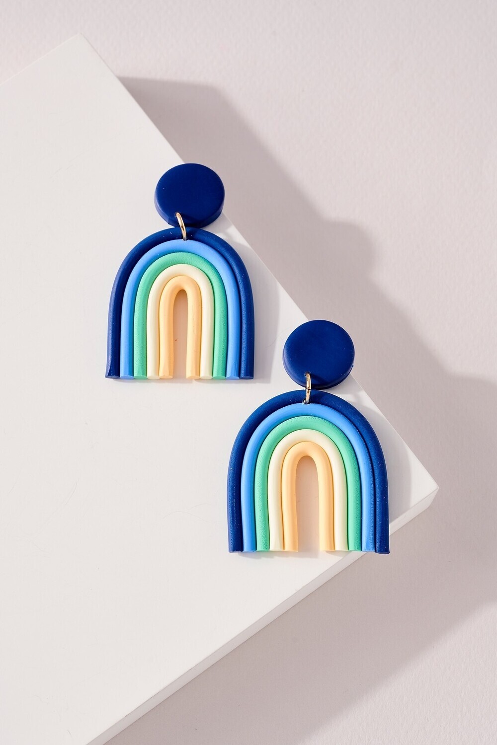 Clay Rainbow Earrings - one size