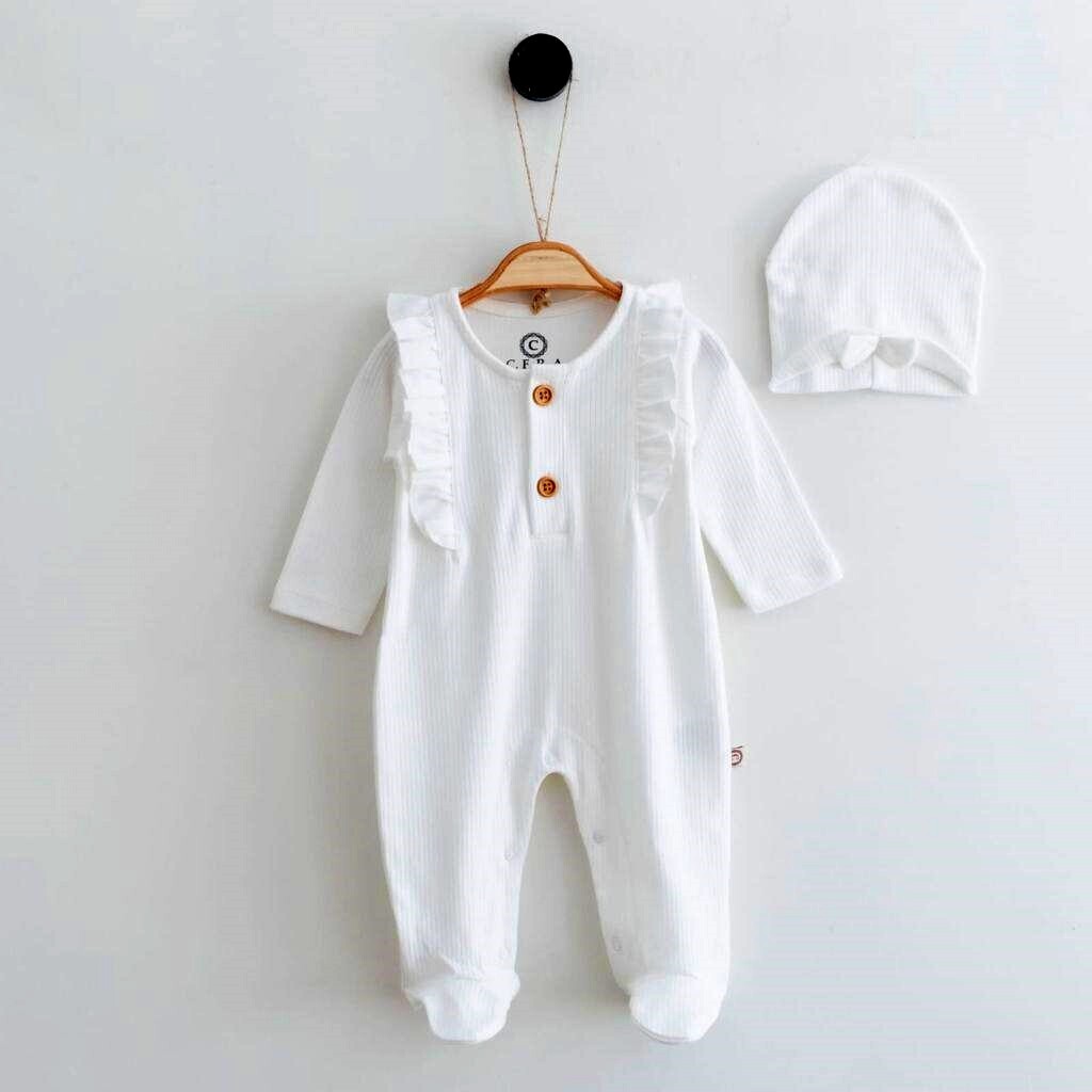 ​Baby Girl Romper with Ruffles