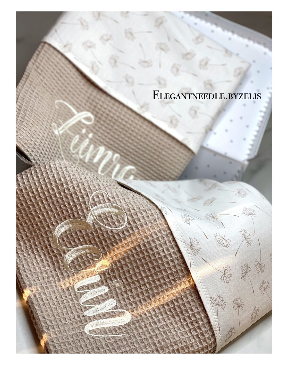 ​Waffel & Jersey Pusteblumen-Print