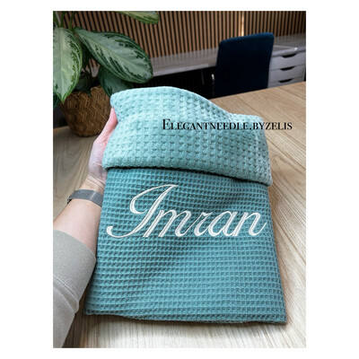 ​Waffel & Samt Mintgrün