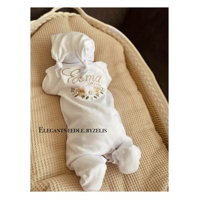 2-delig Newborn set met baby kraag